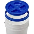 thumbnail image 2 of House Naturals 5 Gallon Plastic Bucket Pail Food Grade with Blue Screw on Lid(Pack of 3) Made in USA, 2 of 5