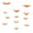 Red, variant on 36Pcs Luminous 3D Orange Bat Wall Stickers, Removable Self-Adhesive PVC Halloween Bat Decals, Glow In Dark Flying Bat Decor for Window Door Mirror Haunted House Party Home Decor