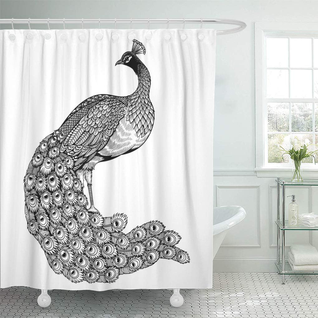 Rustic Brown Hemp Rope Shower Curtain Set Waterproof Fabric Bathroom Mat 12Hooks 