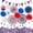 Design1, variant on Fourth of July Decorations Patriotic USA Party Decoration Independence Day Party Supplies America Paper Fans USA Flag Pennant Office Home Party Accessories Design 1