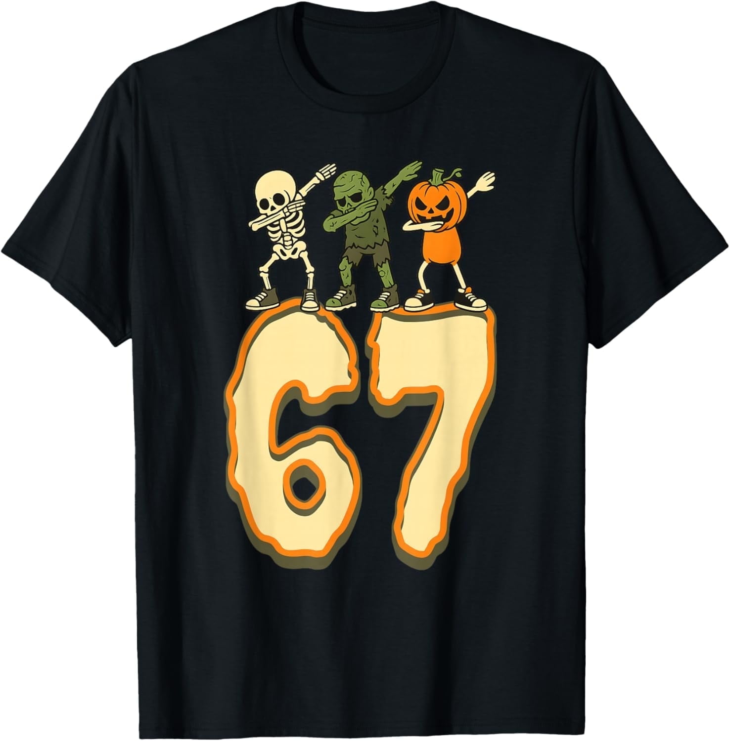 Funny 67 Meme Square Root 4489 Slang Math Teacher Skeleton T-Shirt -  Walmart.com