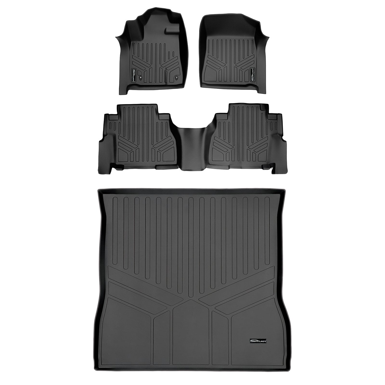 Maxliner 20082011 Toyota Sequoia Floor Mats 2 Rows Cargo Liner Behind