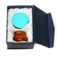 thumbnail image 2 of Amlong Crystal Aqua 3 in. (80mm) Crystal Ball with Rainbow Lion Stand, 2 of 2