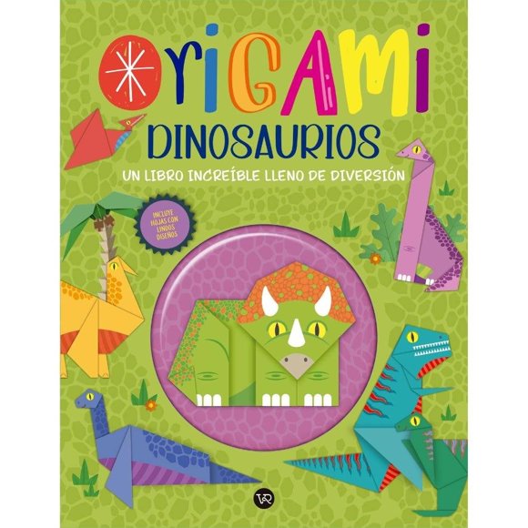 Libro de Actividades Origami Dinosaurios VR Editoras Lake Press Pty. Ltd
