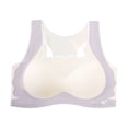 thumbnail image 4 of Girls Soft Training Bras Seamless First Bra Girls Sports Bras Longline Crop - No Pads, Chest Double Lined Beige 11-14Y, 4 of 8