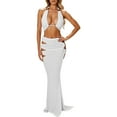 thumbnail image 1 of Stylish Tankini Swimwear Set For Vacation V Neck Design Hollow Out Perfect For Spring And Summer Hand Wash Recommended, 1 of 5