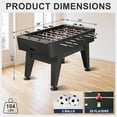 thumbnail image 2 of Raychee Foosball Table, 58Inch Competition Soccer Table Game w/ 2 Balls for Adult Kids Youth, Arcade Table Soccer with Leg Levelers and Heavy-Duty Legs for Home, Game Room, Party, 2 of 6