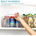 thumbnail image 4 of Clear Plastic Storage Bins for Pantry Food Storage Containers with Handle for Cabinet Kitchen Countertops Cupboard Fridge Pantry Organizers Large, 4 of 7
