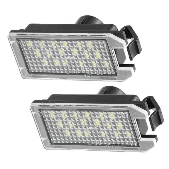 Unique Bargains 1 Pair Car White LED License Plate Light Assembly 68228927AA 2835SMD for Jeep Grand Cherokee 2017-2021