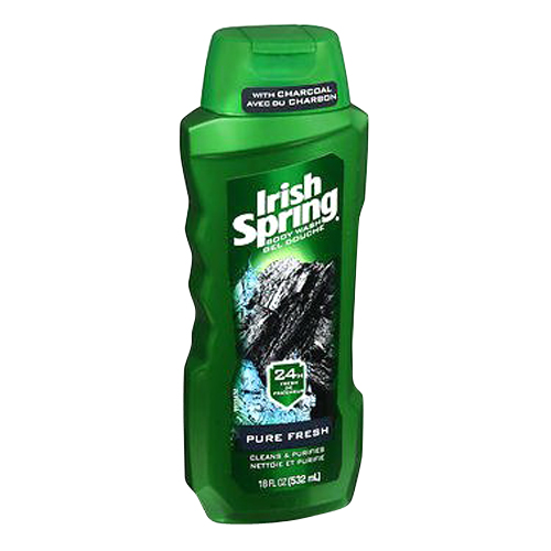Irish Spring Body Wash With Charcoal Pure Fresh, 18 oz, 3 Pack