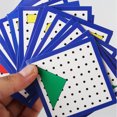thumbnail image 4 of Injueey Wood Geoboard Mathematical Graphical with 23Pcs Latex Shape Bands Puzzles Cards Pattern Geometric Toys for Kid Type2, 4 of 6