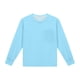 thumbnail image 4 of Cowsor Girl's Crew Neck Solid Color Sweatshirts with No Hood Casual Color Block Long Sleeve Pullover Tops, 4 of 7