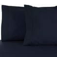 thumbnail image 2 of BNM Egyptian Cotton Pillowcase Set, Standard, Navy Blue, 2 of 3