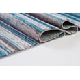 thumbnail image 5 of Ladole Rugs Comfortable Kensington Line Abstract Pattern Area Rug Carpet in Blue Ivory, 5x8 (5'3" x 7'6", 160cm x 230cm), 5 of 5