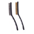 thumbnail image 1 of 2Pcs Wire Brush Brass & Steel Brushes Rust Remover Cleaning Polishing Grinder, 1 of 8