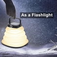 thumbnail image 4 of [2 Pack] Solar Camping Light, LED Camping Light, Rechargeable with USB Cord, Foldable, 3 Dimming Modes for Outdoor Hiking Fishing Tent Garden (Black), 4 of 5