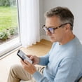 thumbnail image 4 of BotaniNest Tortoiseshell Reading Glasses Blue Light Blocking Square Glare Reading Glasses For, 4 of 4