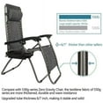thumbnail image 6 of Infinity Zero Gravity Chair Pack 2, Outdoor Lounge Patio Chairs with Pillow and Utility Tray Adjustable Folding Recliner for Deck,Patio,Beach,Yard, Gray, 6 of 8
