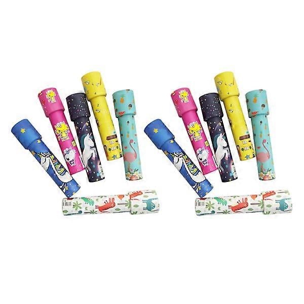 12 PCS Kaleidoscope Portable Colorful Retro Classic Educational Rotatable Kaleidoscope Toy for Children
