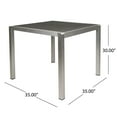 thumbnail image 4 of Outdoor Dining Table, 35" Aluminum Square | Ideal for Family Outdoor Meals | Rust - Free and Easy to Maintain | Overcomes the Shortage of Outdoor Dining Solutions, 4 of 4