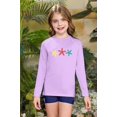 thumbnail image 2 of Girl's Rash Vest Long Sleeve Rash Vest Uv Protection Rash Top Quick Drying Rash Guard 3-12 Years, 2 of 5