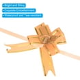 thumbnail image 4 of Unique Bargains 8' Pull Bows Gift Wrapping Pull Bow Gold Thread Style Baskets Present Bows Knot Ribbon Orange 100 Pcs, 4 of 6