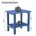 thumbnail image 2 of OTSUN Adirondack Outdoor Side Table, 16" HDPE Patio Side Table with Shelf, Weather Resistant Easy Maintenance for Backyard Pool Porch Garden & Lawn, 2 of 8
