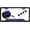 Black, variant on BestLicensePlateFrames USA Patriotic Narrow Top License Plate Frame with Thin Blue Line Insert and Caps, Black Aluminum