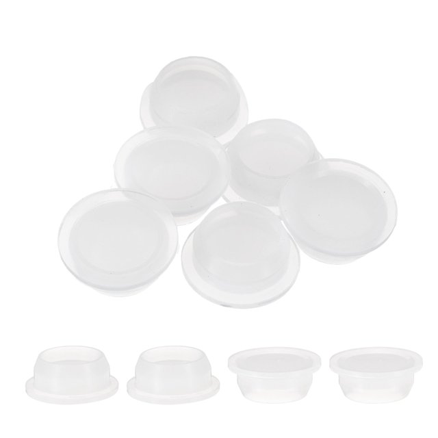 Uxcell 10 piezas de tapones para agujeros que se ajustan a agujeros de 25 mm (1 pulgada), tapones redondos para el hogar, blancos