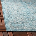 thumbnail image 4 of SAFAVIEH Courtyard Darin Traditional Indoor/Outdoor Area Rug, 5'3" x 5'3" Square, Aqua/Grey, 4 of 8