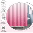 thumbnail image 4 of Gradient Pink Star Sky Shower Curtains Sets Abstract Astrology Galaxy Astronomical Constellations Outer Space Shower Curtains Set with Hooks for Bathroom Bath 72x72 Inches Waterproof Fabric, 4 of 6