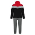 thumbnail image 3 of guisaled Trendy Tracksuit 2 Pieces Set for Men Athletic Casual Cozy Sweatsuit Hooded Sweatshirt And Joggers Pants Tracksuits, 3 of 6