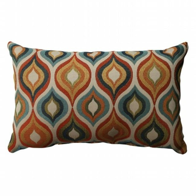 Pillow Perfect 512884 Scintillant Bijou Rectangulaire Jeter Oreiller - Multi