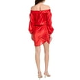 thumbnail image 2 of Amanda Uprichard womens  Avra Silk Mini Dress, l, Red, 2 of 3