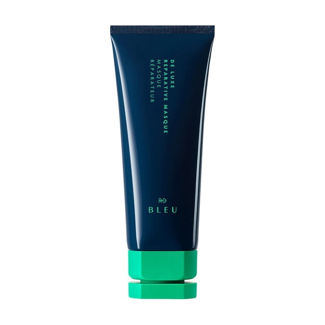 Mascarilla reparadora R+Co BLEU De Luxe | Sella las puntas abiertas, suaviza y desenreda el cabello | Vegano Sostenible + Libre de Crueldad | 5 onzas