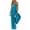 Blue, variant on Jumpsuits for Women Spaghetti Strap Wide Leg Overalls Summer Rompers with Pockets Green L