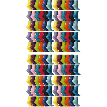 

Yacht & Smith Women Fuzzy Socks Crew Socks Warm Butter Soft (9-11) (240 Pairs Bright Solid)
