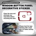 thumbnail image 5 of Window Button Panel Decorative Sticker for RHD Red, 5 of 5