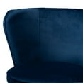 thumbnail image 3 of Baxton Studio Farah Modern Luxe and Glam Navy Blue Velvet Fabric Upholstered and Rose Gold Finished Metal 2-Piece Dining, 3 of 7