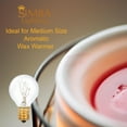 thumbnail image 2 of Simba Lighting Aromatic Medium Size Wax Warmer Mini Globe G30 Round Bulb 25W E12 Candelabra Base Clear Glass, 12 Pack, 2 of 9