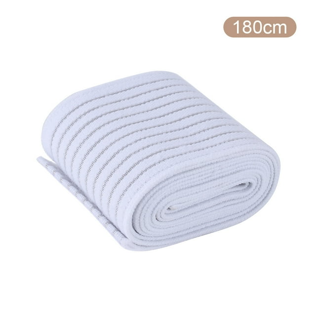 Wosthever 1 vendaje de compresión de alta elasticidad de 40 ~ 180cm, cinta de kinesiología deportiva para tobillo, muñeca, rodilla, pantorrilla, Gimnasios en casa Blanco 80cm Wosthever OD000837-05