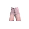 thumbnail image 4 of Stephy Flare Denim Shorts for Women Wide Leg Denim Shorts Woman Vintage Floral Print High Waisted Straight Stretch Pants with Pockets, Pink, M, 4 of 4