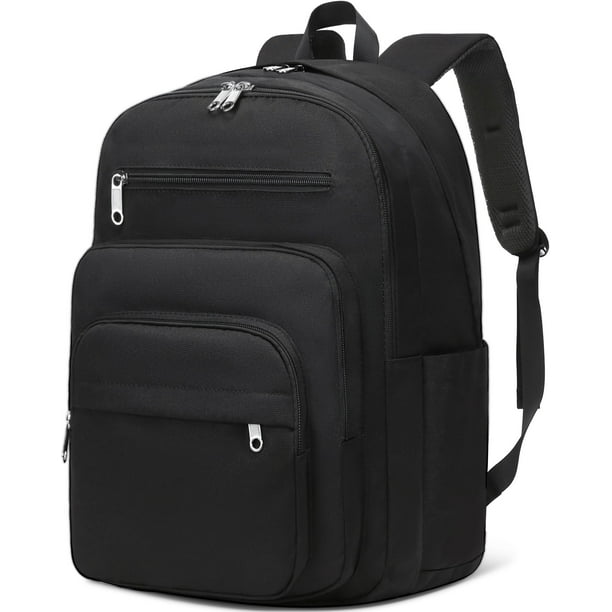 Mochila FOKDUVB totalmente negra para estudiantes de secundaria