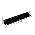 thumbnail image 2 of unbranded 4Ud Escuadras Ángulo Recto Negras Para Estantes Para Instalación Firme De Muebles Y Gabinetes, 2 of 8
