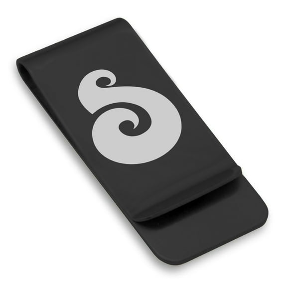Stainless Steel Matau (Fish Hook) Maori Symbol Classic Slim Money Clip Credit Card Holder
