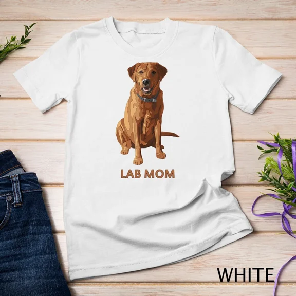 Lab Mom Fox Red Labrador Retriever Dog Lover Pet Gift Top Unisex T-Shirt, up to size 5XL