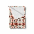 thumbnail image 2 of Southwestern Soft Flannel Fleece Throw Blanket, Folkloric Aztec Triangle Ornament Tribe and Culture, Cozy Plush for Indoor and Outdoor Use, 70" x 90", Brown Seafoam, by Ambesonne, 2 of 6