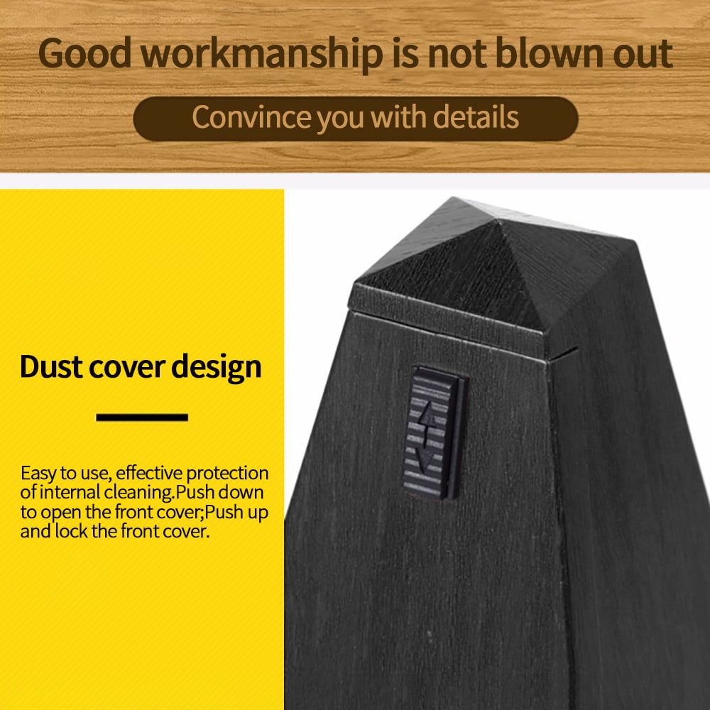 Dust Cover Easy to Operate New Mechanical Metronome for Piano Guitar Drum Bass 