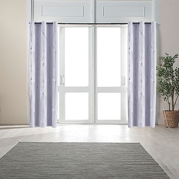 Btomtd Elegant Blackout Curtains, Window Curtains Panel Pair for Overlay Use, Bedroom Living Room Curtains with Soft and Flowing Look - 51.96"x62.99", White