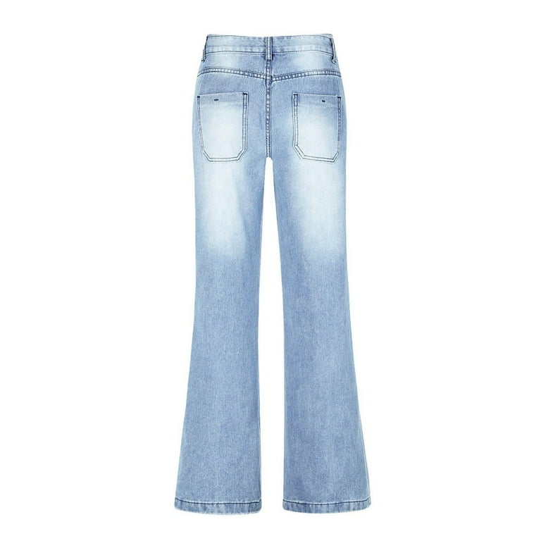 Prdecexlu Baggy Jeans Women Wide Leg Loose Straight Leg